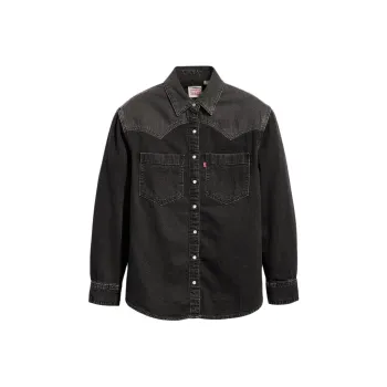 Levi’s Teodora Lightweight Western Shirt Shirt Women's Dark Gray