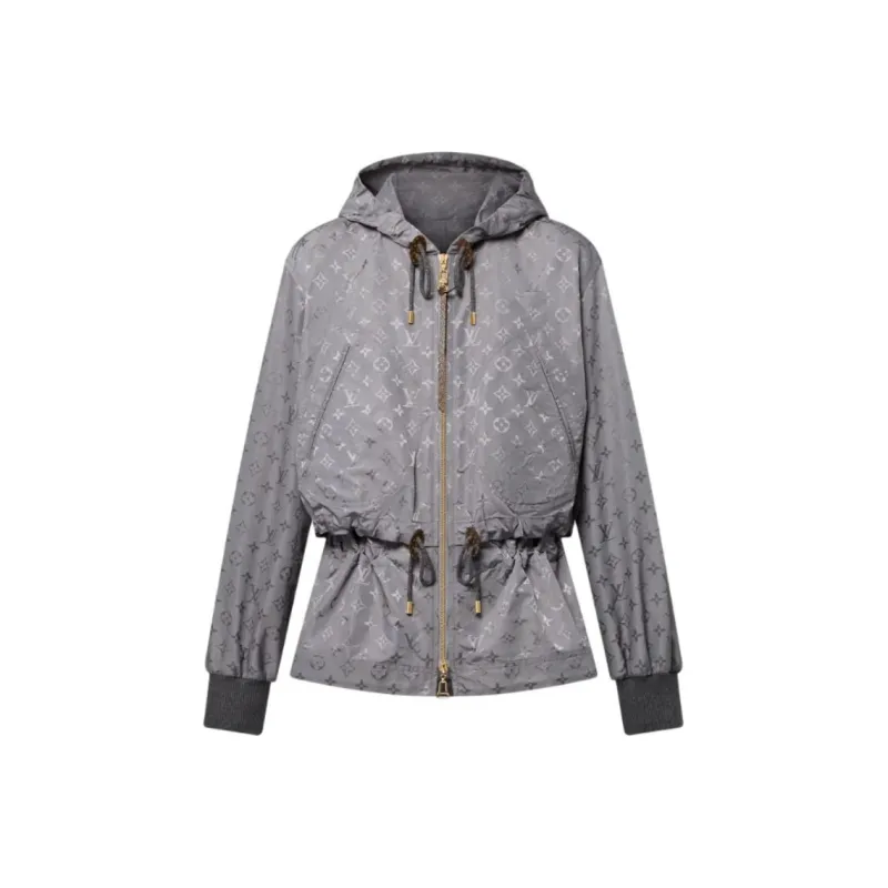 Lv Hooded Monogram Parka-0
