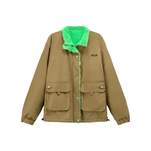 NO ONE ELSE Jackets Coats Unisex Mustard Green