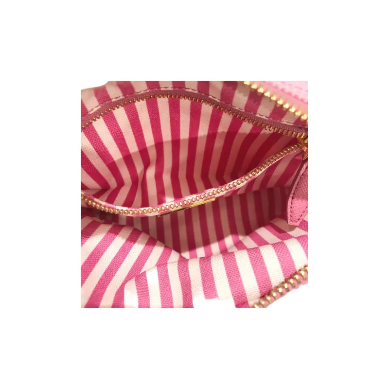 PRADA Canvas Canvas Bag Makeup Bag Toiletry Bag Women's Pink-6
