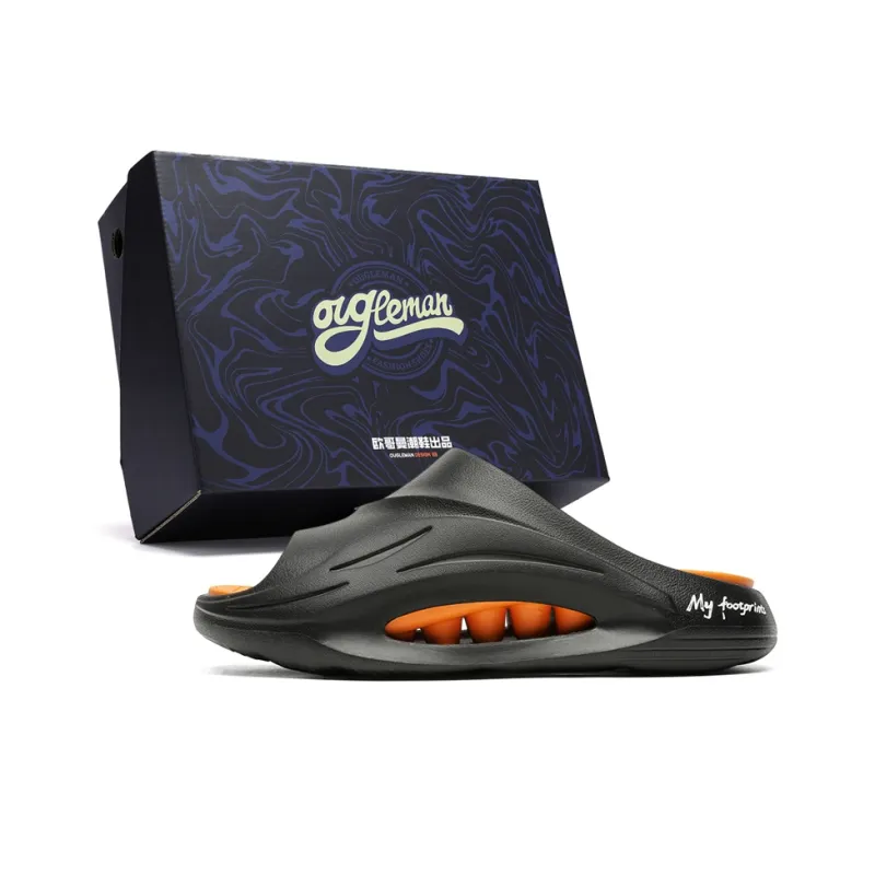 OUGLEMEN Slip Resistant Odor Resistant Slide Slippers Unisex-15