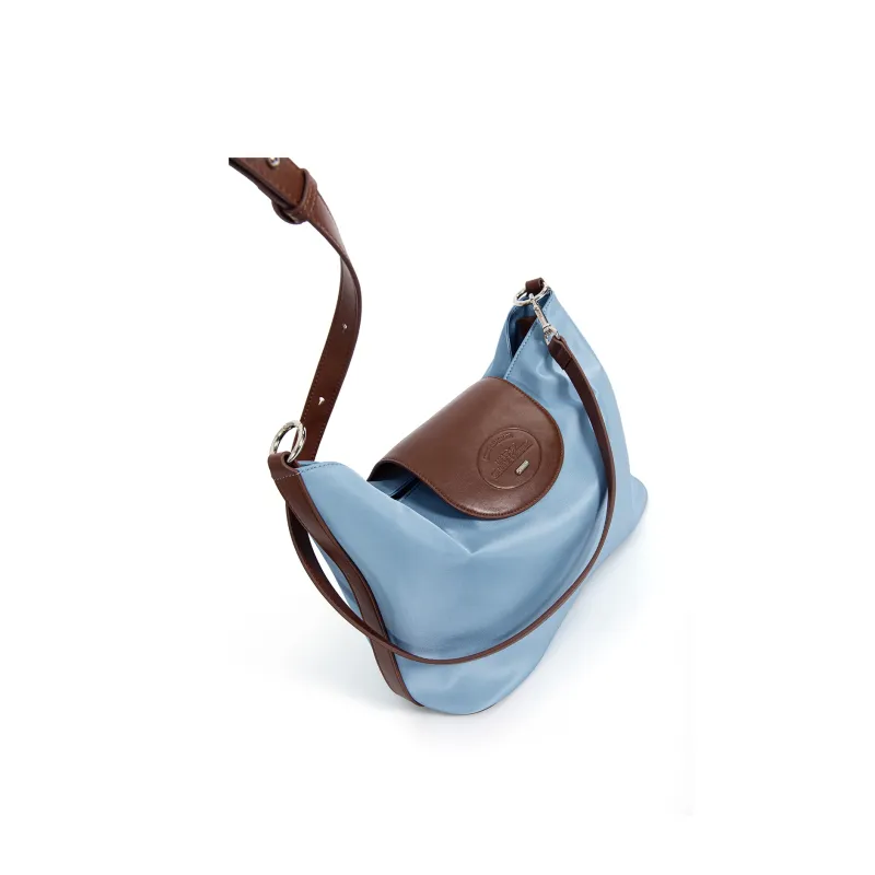 Cthulhu Cow Leather Patchwork Tote Versatile Shoulder Bag, Crossbody Bag, Handbag Tubas Unisex Blue-3