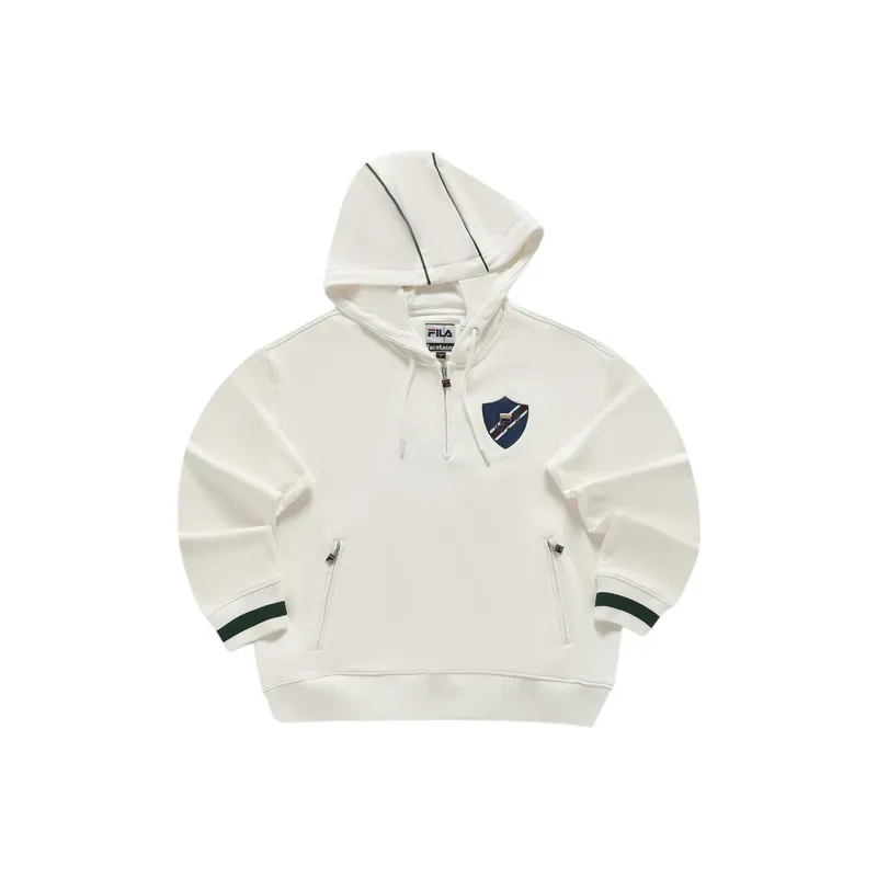 FILA FUSION x FACETASM Sweatshirt Women's Feather Soft White-0