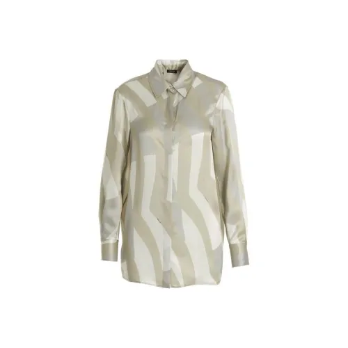 KITON Stripe Pattern Satin Shirt