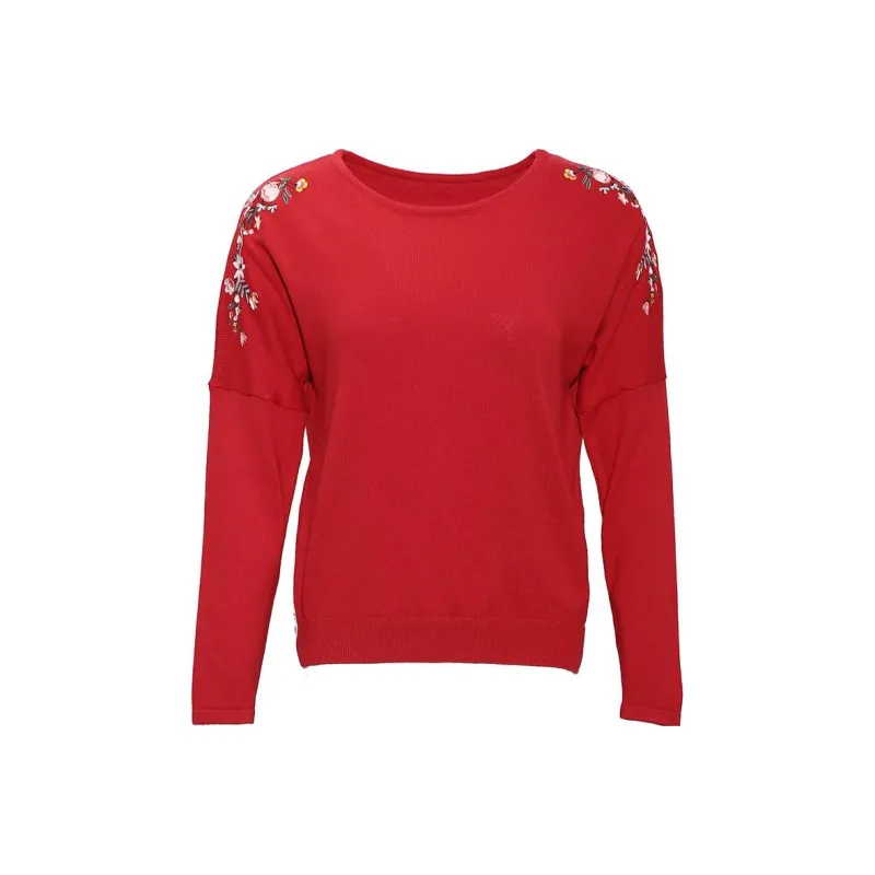 LIEBO Knitwear Women's Su Plum Red-0