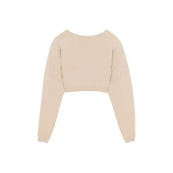 SAINT LAURENT Crewneck Cropped Sweatshirt