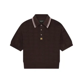 AMIRI SS25 Polo Shirt Women's Brown