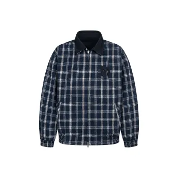 DanerWang Jackets Unisex Navy Blue