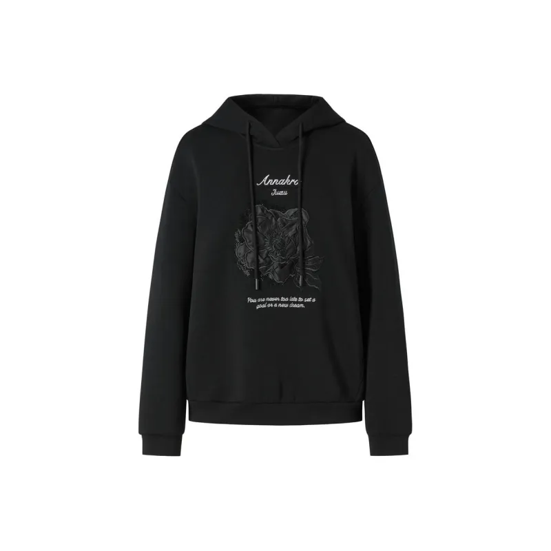 JZ. ANNAKRO Sweatshirt Women's Plain Black-0