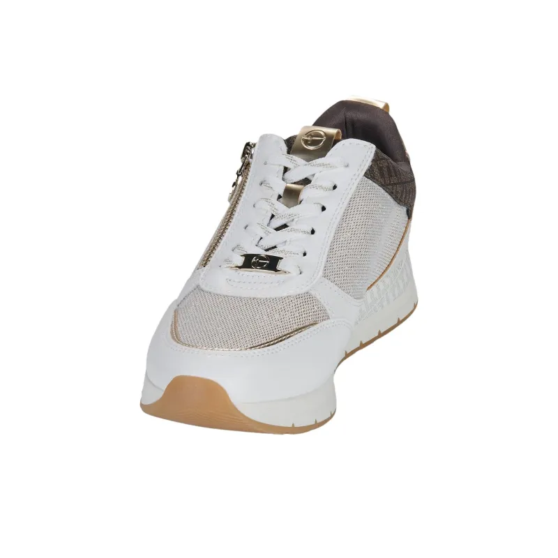 Tamaris 23732 Low Top Casual Shoes Women's White Umber-2