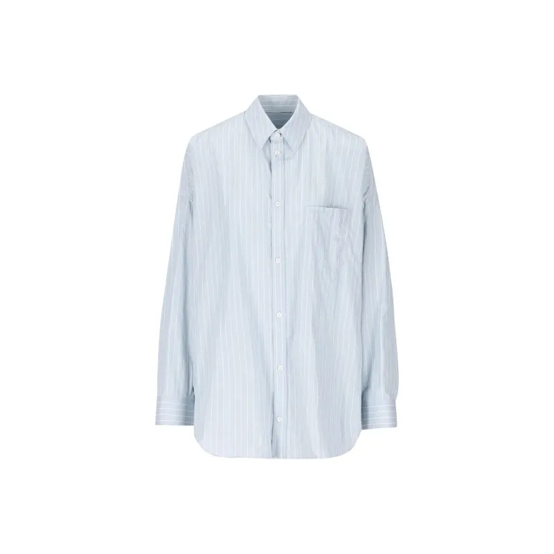 Balenciaga Striped Long-Sleeved Shirt-0