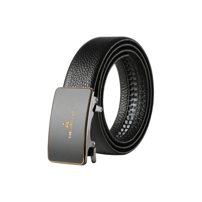 MEXICAN Top Grain Cow Leather Belts Men's 3.5cm-3