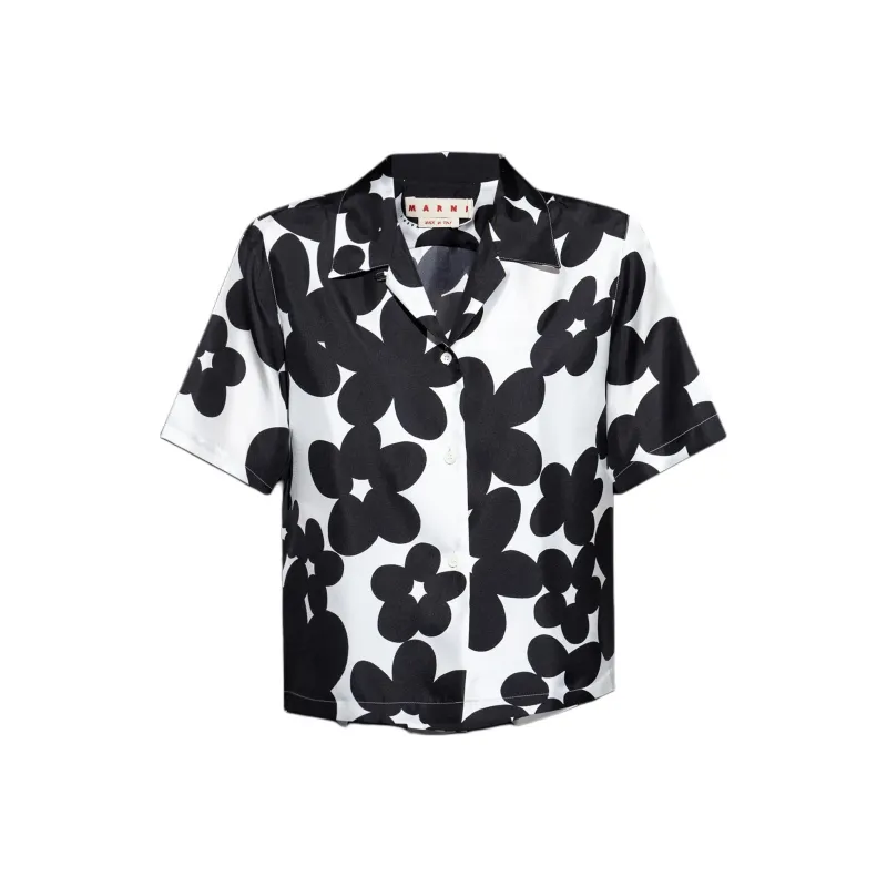 MARNI Floral Printed Short Sleeve Shirt-0