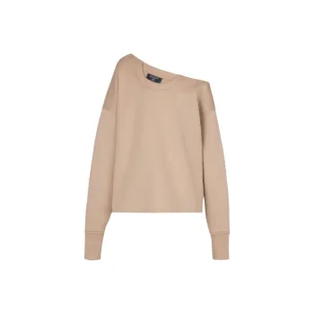 BALMAIN Asymmetric Off shoulder Sweatshirt