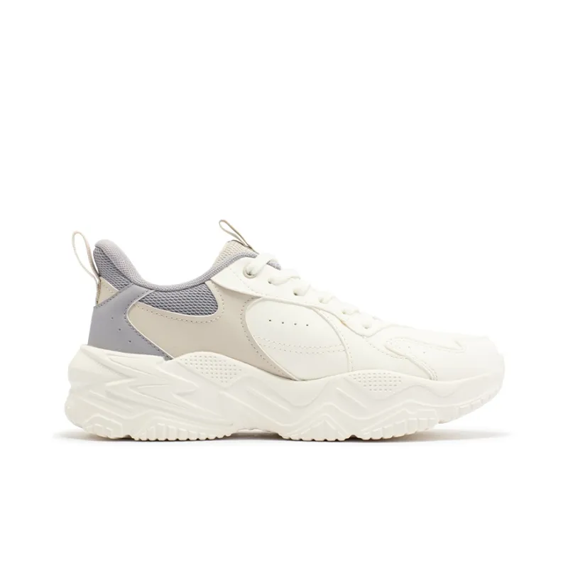 361° Cushioning Abrasion Resistant Lightweight Low Top Casual Shoes Women's Feather White Oat Milk-1