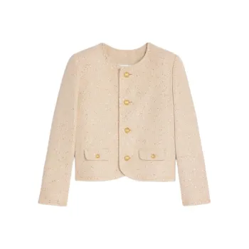 CELINE Chelsea Jacket In Sequin Silk Tweed