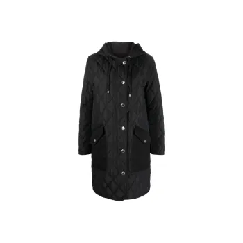 Burberry Quilted Hooded Drawstring Coat