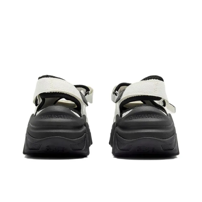 QIAODAN Slip Resistant, Abrasion Resistant, Anti Collision River Trekking Shoes Women's White Black-4