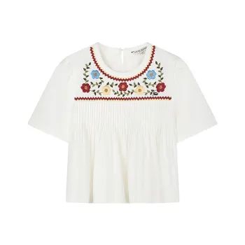 Teenie Weenie Shirt Women's Ivory White
