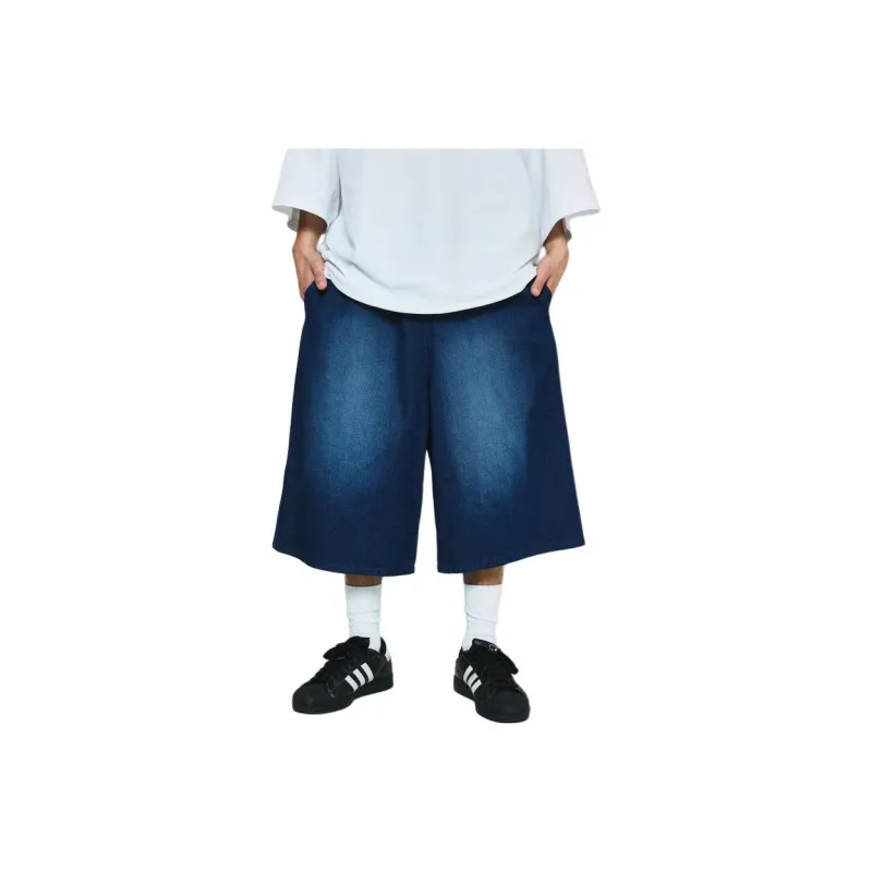 FREAK'S STORE Denim Shorts Unisex Marine Blue-0
