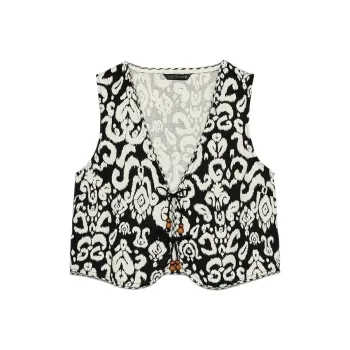 ZARA Tank Top Women's White/Black