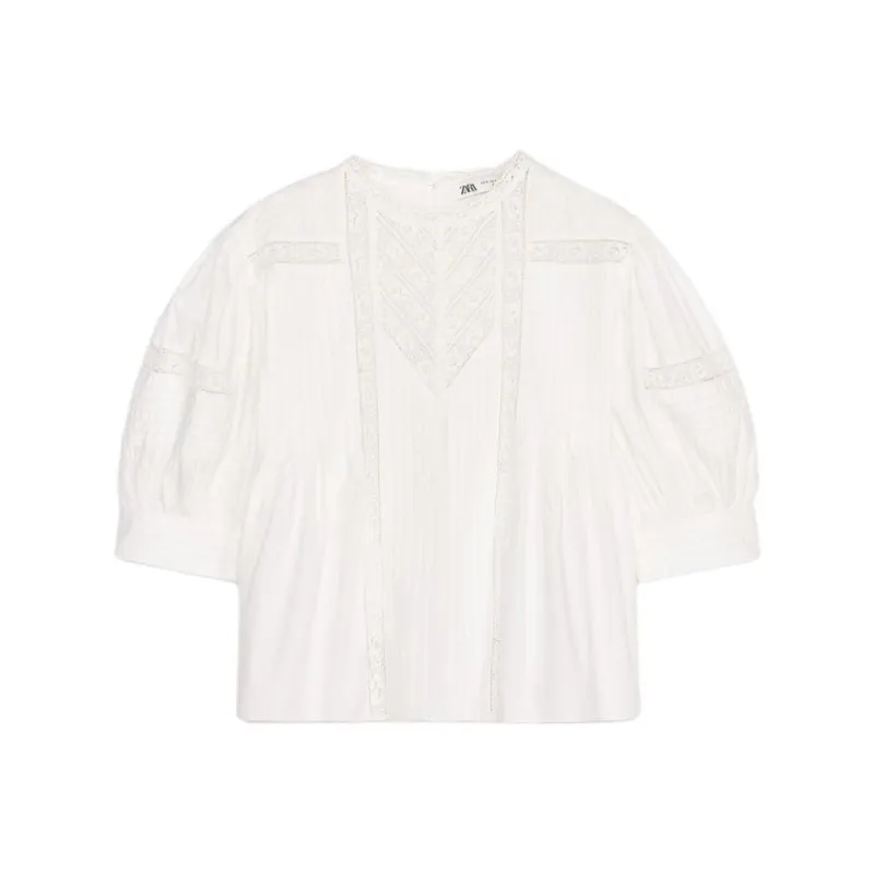 ZARA ZW Series Shirt Women's Raw White-0