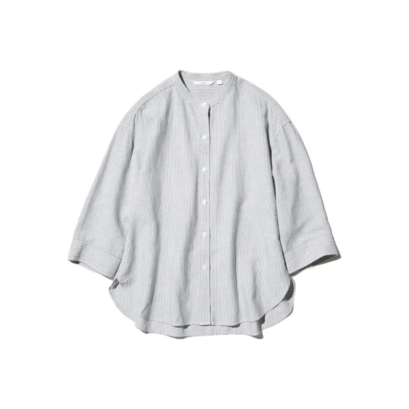 UNIQLO Shirt Women's Asphalt Gray-0