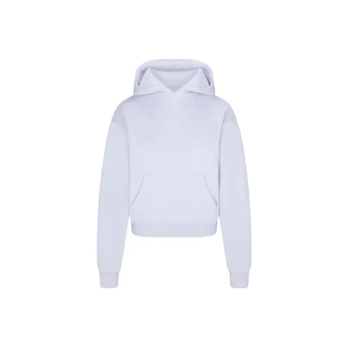 SKIMS COTTON FLEECE CLASSIC HOODIE Sweatshirt Women's PERIWINKLE/Periwinkle