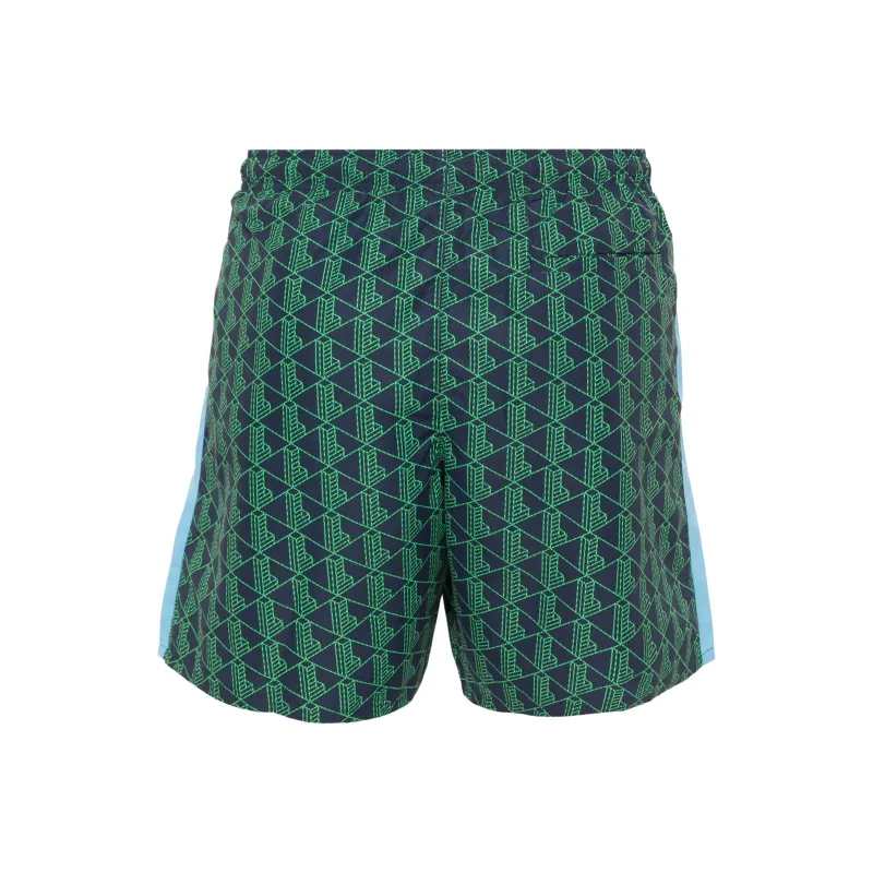 LACOSTE Monogram print Swim Shorts-1