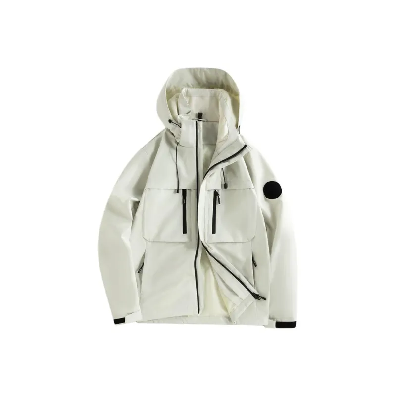 LSVE Jackets Coats Unisex Ivory White-4