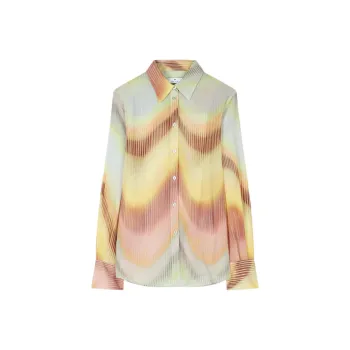 Paul Smith Gradient Wave print Georgette Shirt