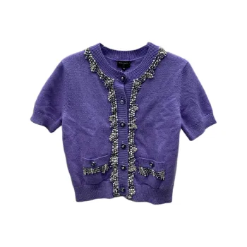 CHANEL Cashmere Sweater Women's Lavender