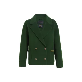 QIAOWANNI Jackets Coats Women's Green