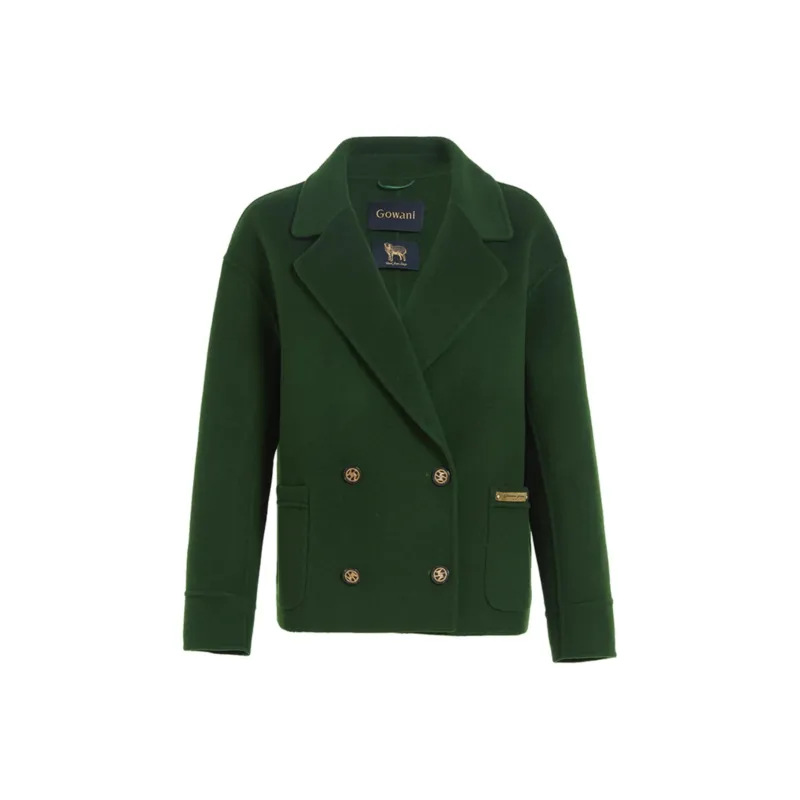 QIAOWANNI Jackets Coats Women's Green-0