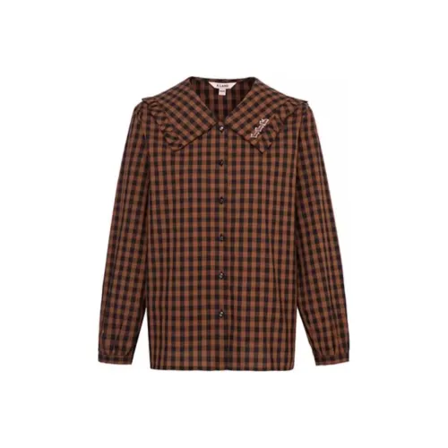 E.land Shirt Women's Brown 85Brown