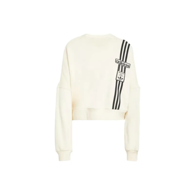 Adidas Women's Adibreak Cropped Sweatshirt Cream White-0