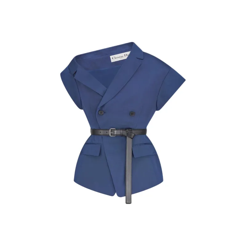 DIOR Jackets Coats Women's Marine Blue-0