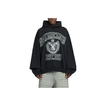 Balenciaga Logo Printed Hoodie