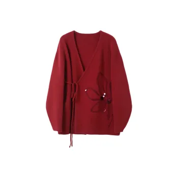 3COLOUR New Year Knitwear Women's Rose Red