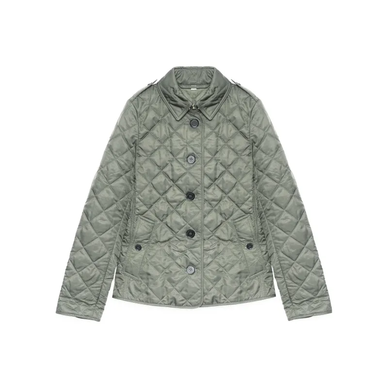 Burberry Jackets Coats Women's Olive-0