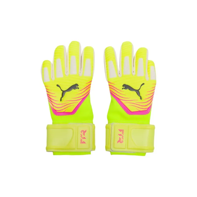 PUMA Fabric, Latex, Artificial Leather Sports Gloves Unisex Green-0