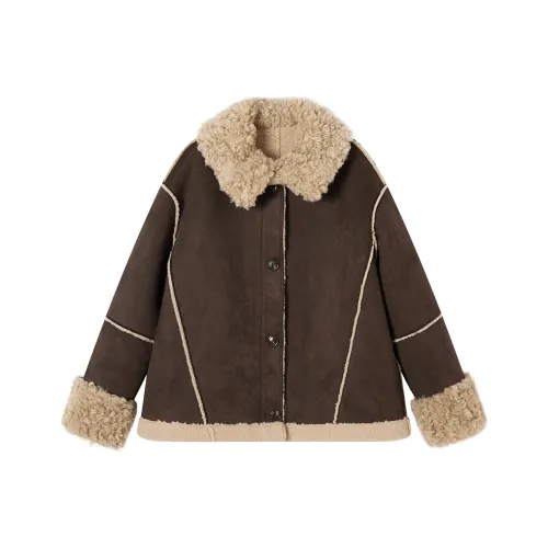 Ouyang Jackets Coats Women's Coffee