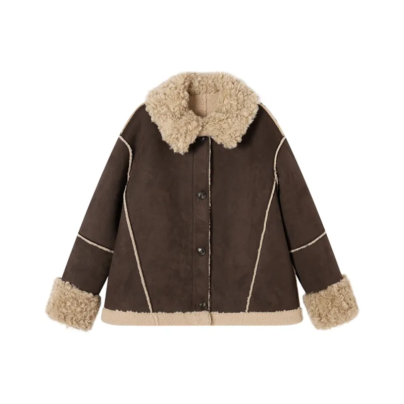 Ouyang Jackets Coats Women's Coffee-0