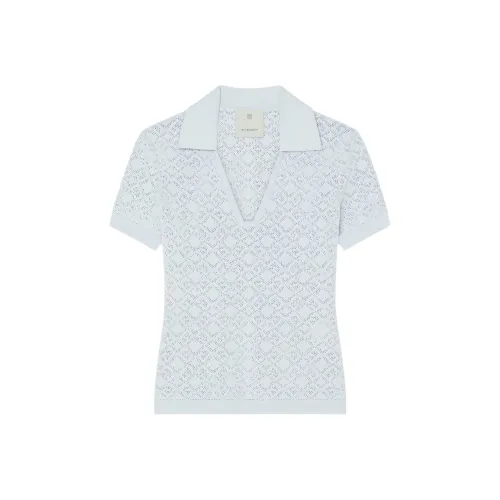 Givenchy SS25 Polo Shirt Women's Light Blue