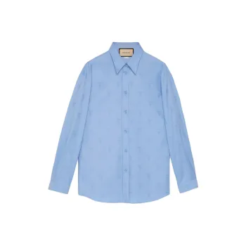 GUCCI Oxford Collared Long Sleeve Shirt