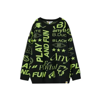 B.Duck Knitwear Women's Black All Over Print
