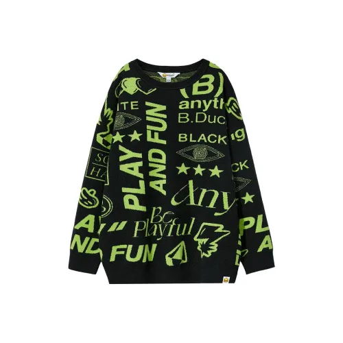 B.Duck Knitwear Women's Black All Over Print