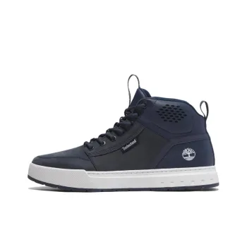 Timberland Maple Grove Wear resistant And Lightweight Mid Top Skateboard Shoes Men's Marine Blue