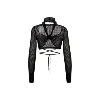 ANDREĀDAMO Open Knit Long Sleeved Cardigan