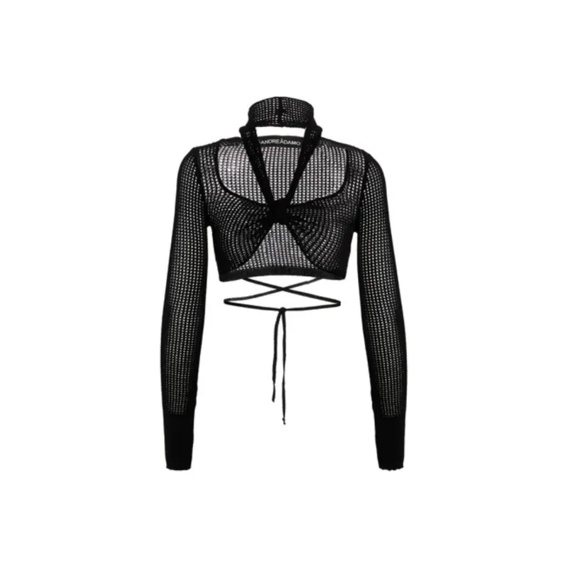 ANDREĀDAMO Open Knit Long Sleeved Cardigan-0